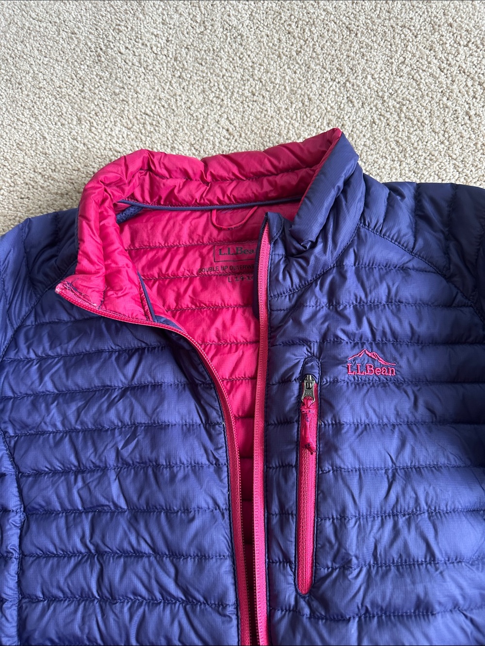LL Bean down puff jacket - Picture 3 of 9